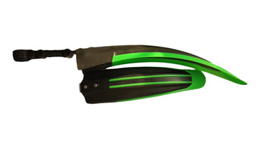 Прочные зеленые крылья для велосипеда