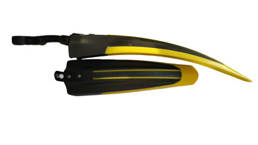 Прочные желтые крылья для велосипеда